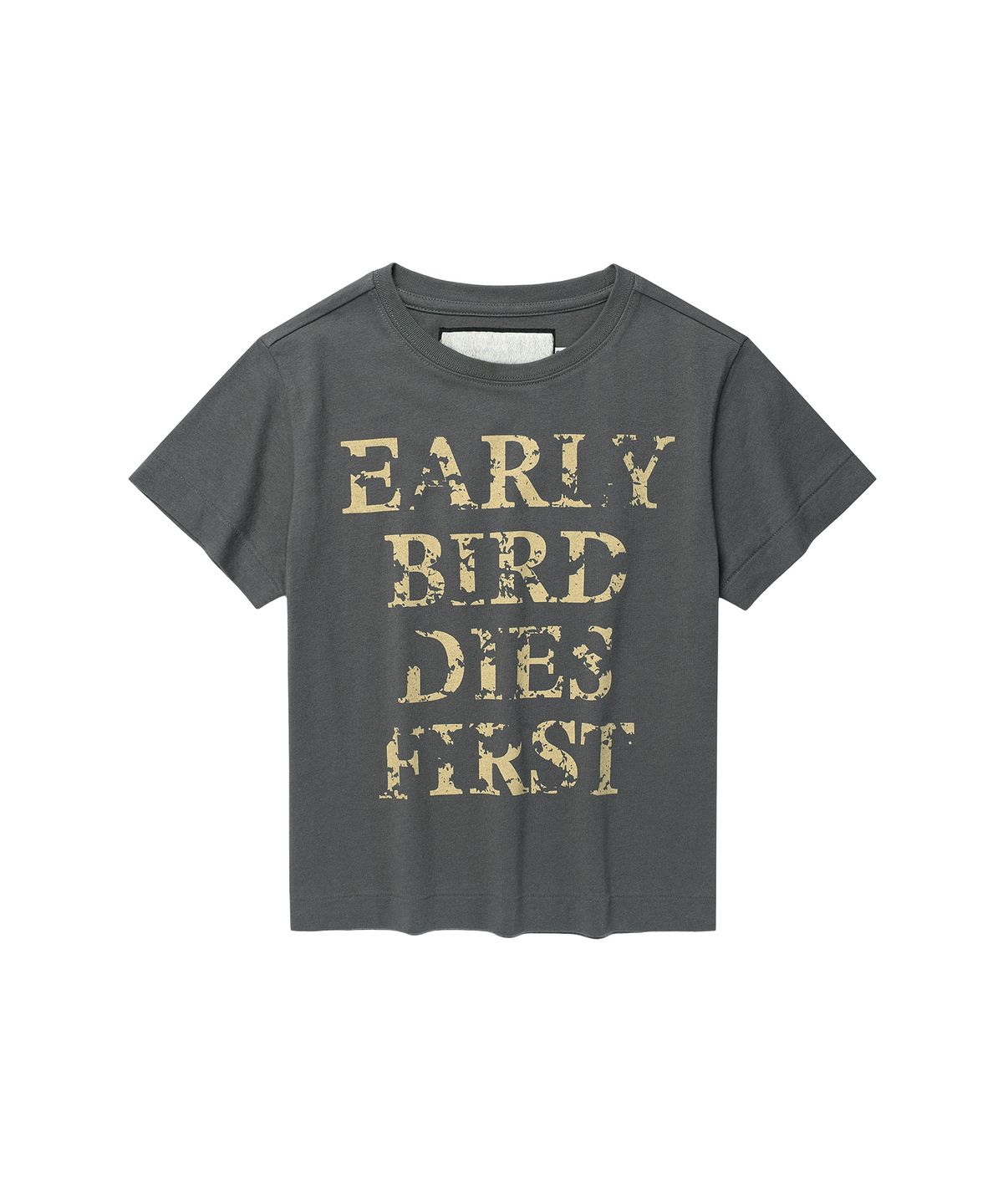 더바이닐하우스(THEVINYLHOUSE) EARLY BIRD DIES TEE CHARCOAL