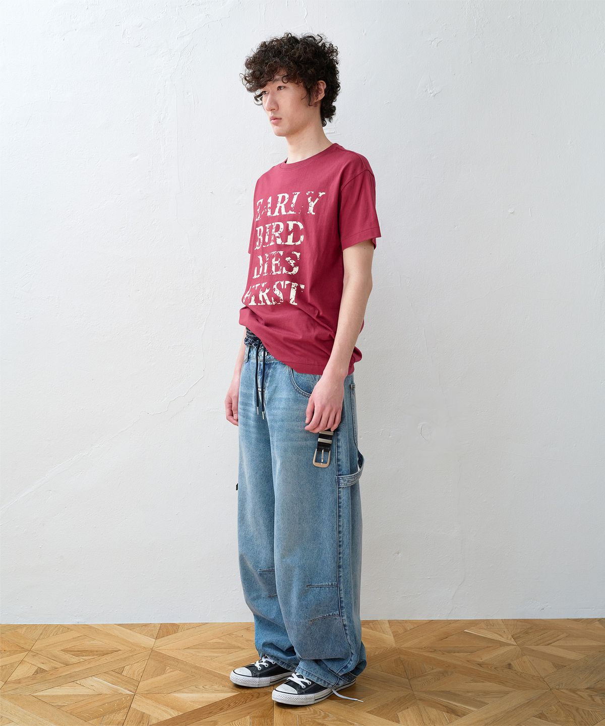 더바이닐하우스(THEVINYLHOUSE) EARLY BIRD DIES TEE PINK