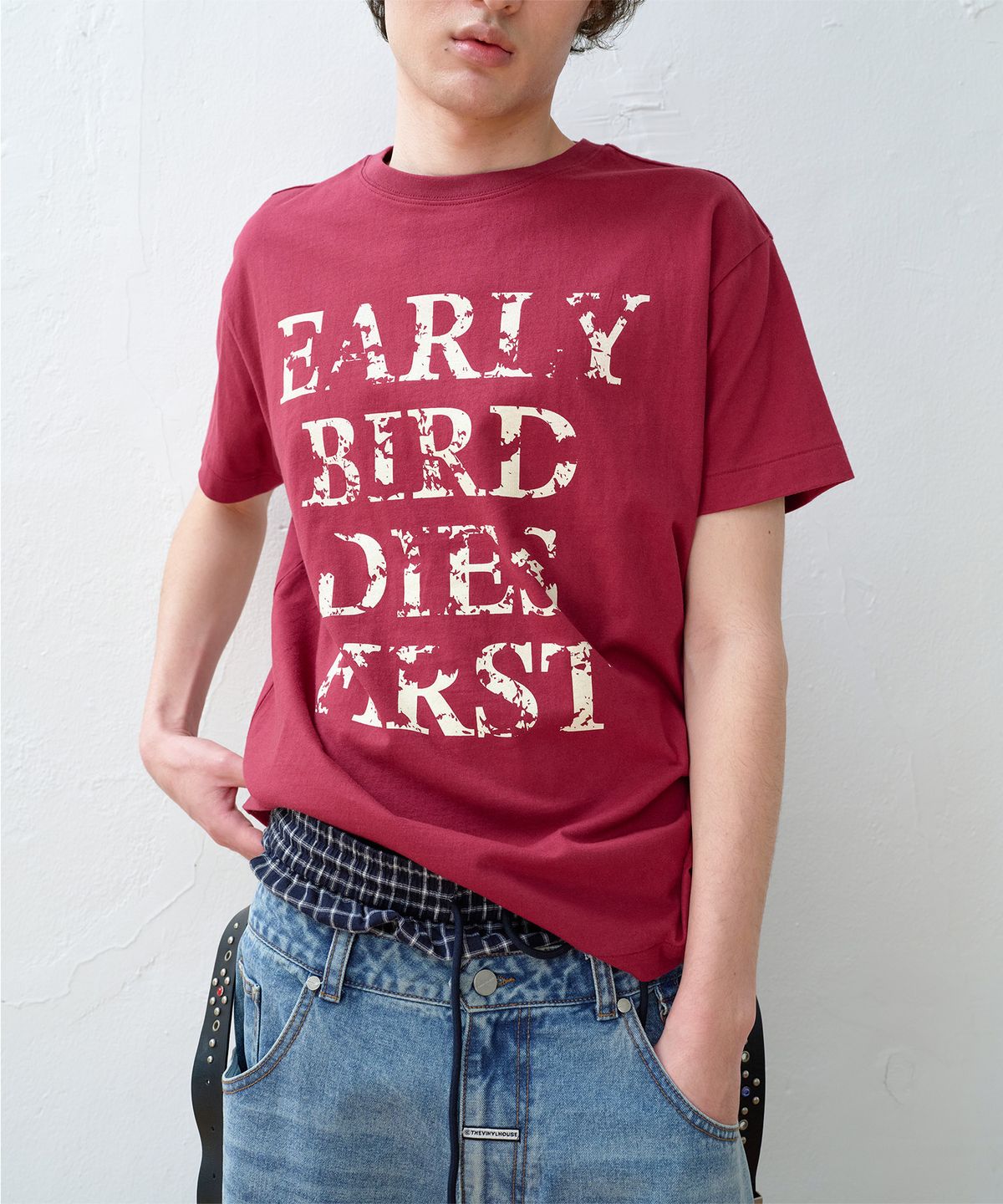더바이닐하우스(THEVINYLHOUSE) EARLY BIRD DIES TEE PINK