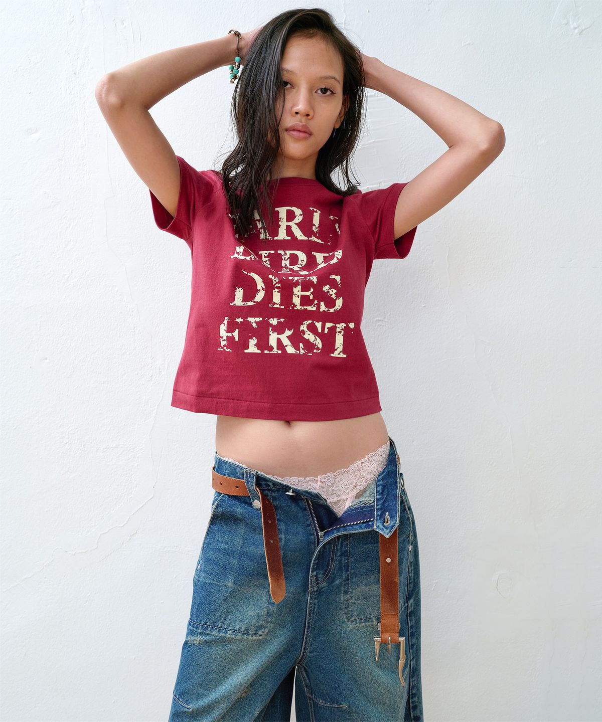 더바이닐하우스(THEVINYLHOUSE) EARLY BIRD DIES TEE PINK