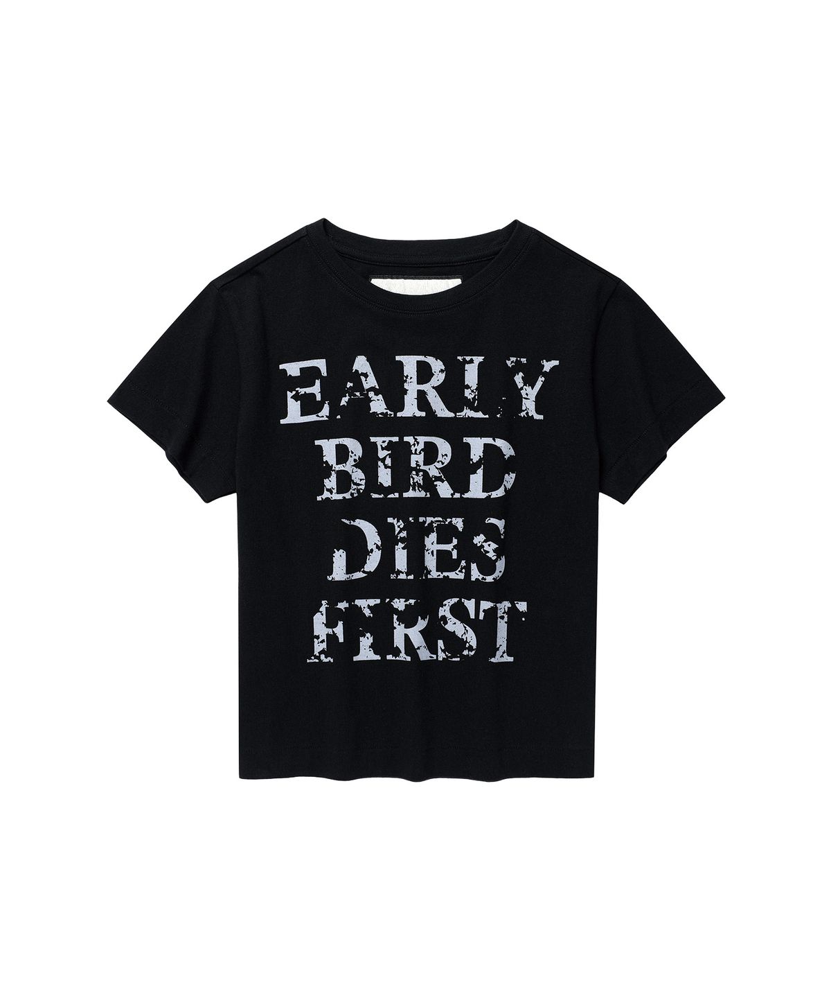 더바이닐하우스(THEVINYLHOUSE) EARLY BIRD DIES TEE BLACK