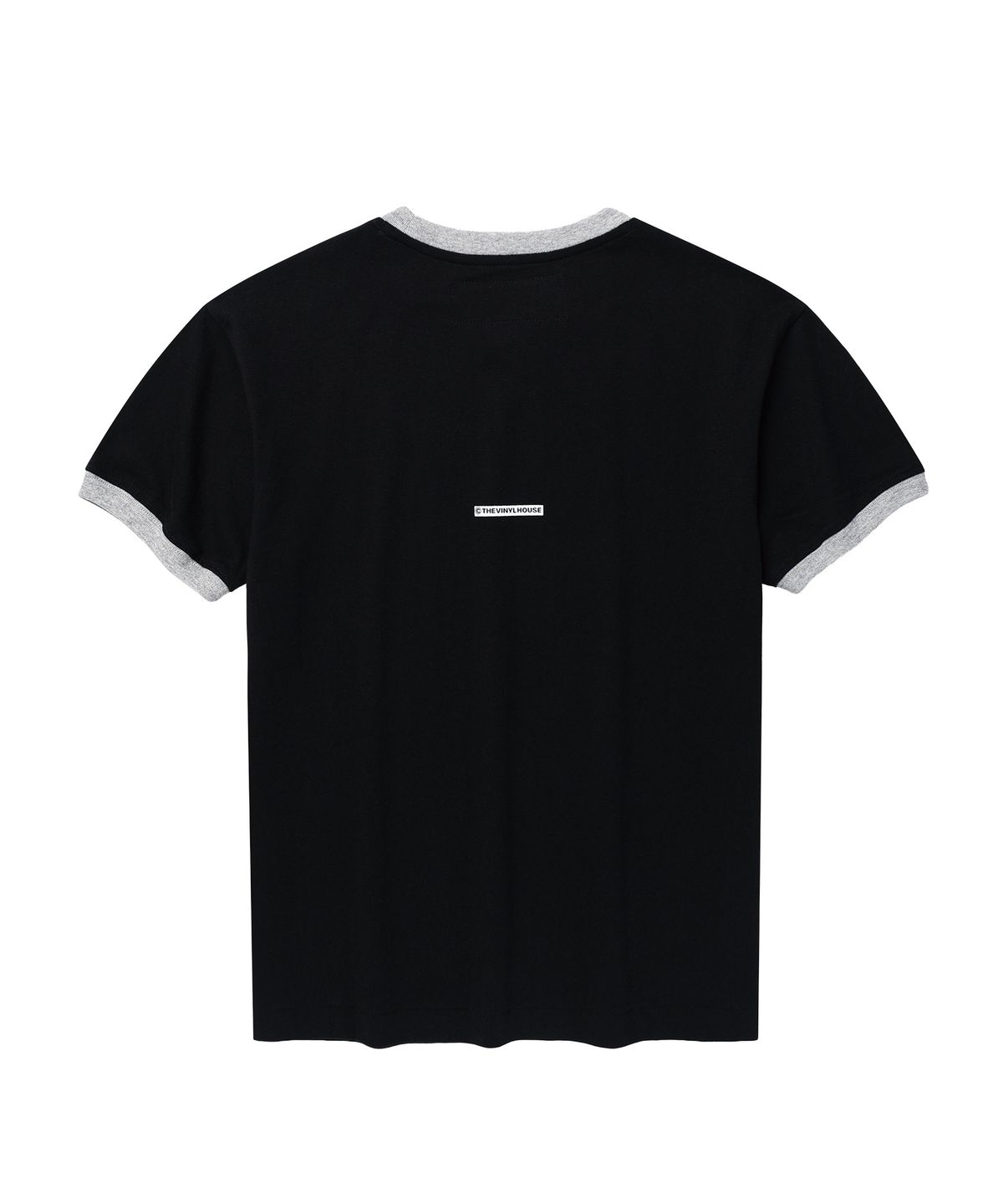 더바이닐하우스(THEVINYLHOUSE) NOBODY WORK RINGER TEE BLACK