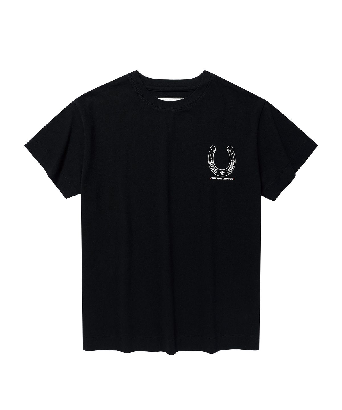 더바이닐하우스(THEVINYLHOUSE) LUCKY HOUSE TEE BLACK