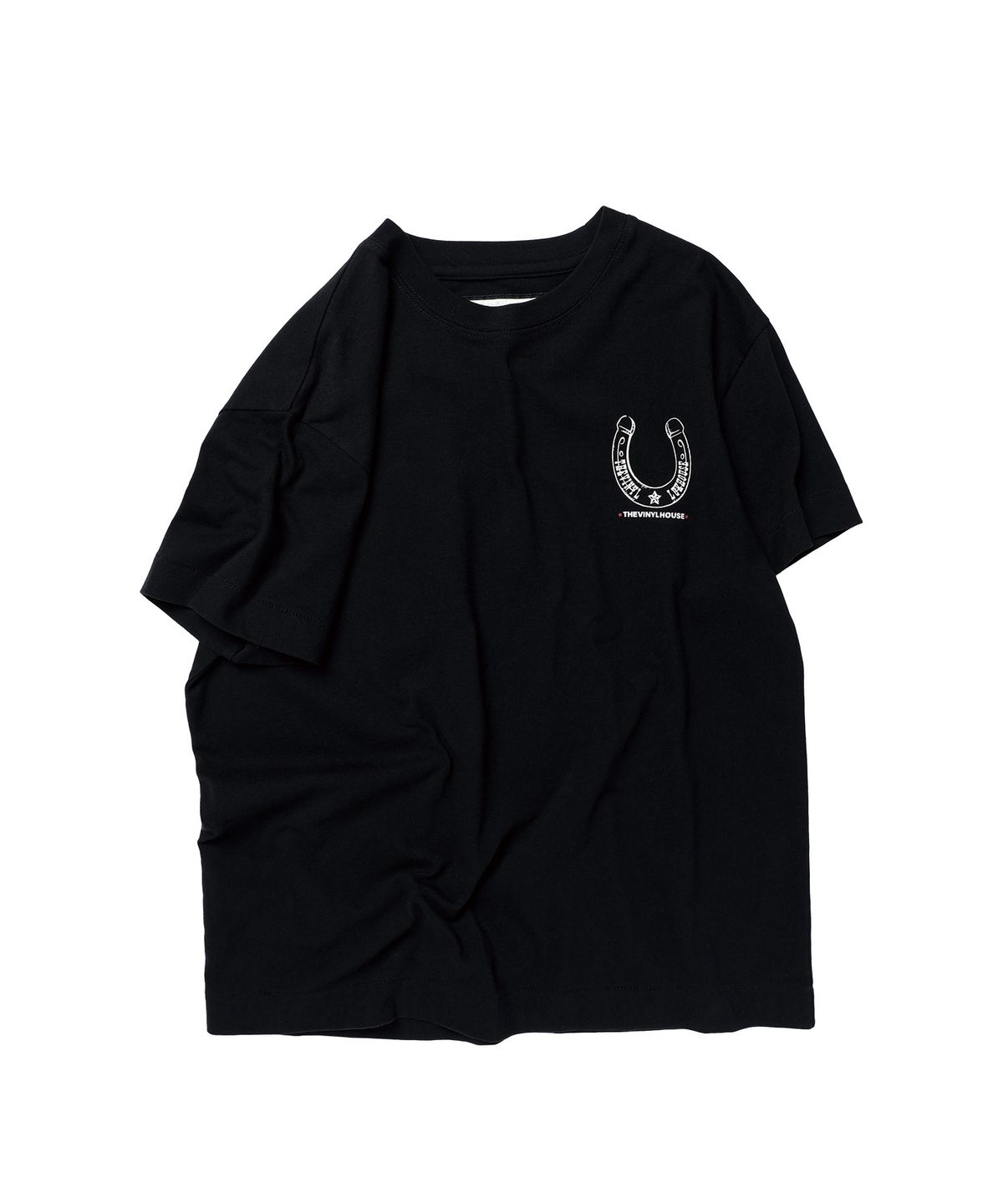 더바이닐하우스(THEVINYLHOUSE) LUCKY HOUSE TEE BLACK
