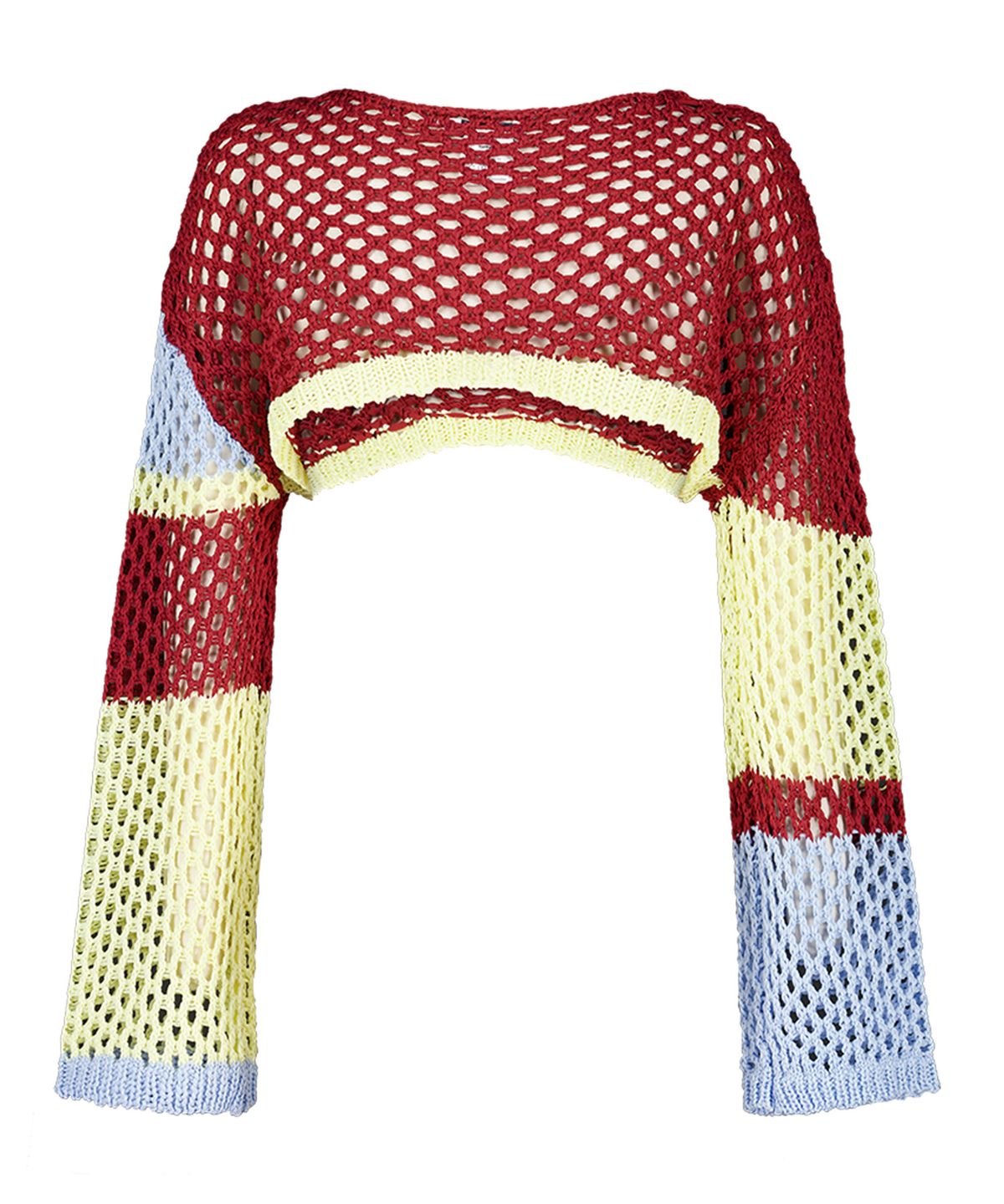 에즈이프 캘리(ASIF CALIE) COLORBLOCK SUMMER KNIT TOP BURGUNDY