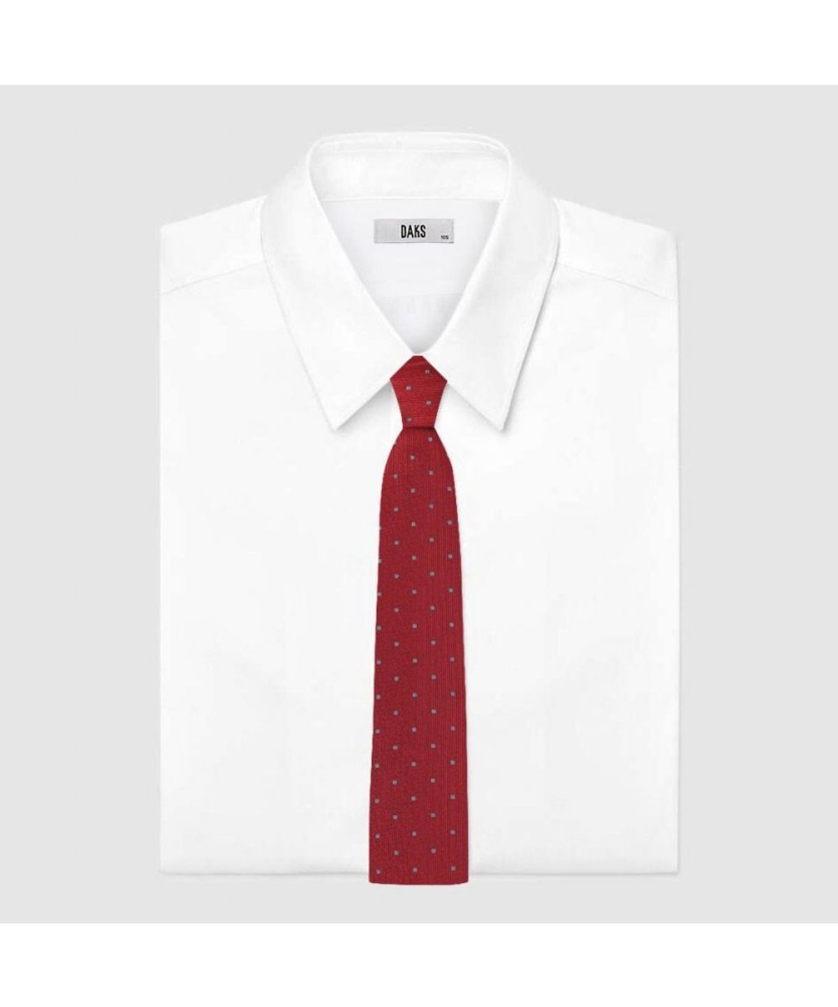 닥스셔츠(DAKS SHIRTS) 실크혼방 도트 올오버 넥타이 레드_DMG1ACF1243R1