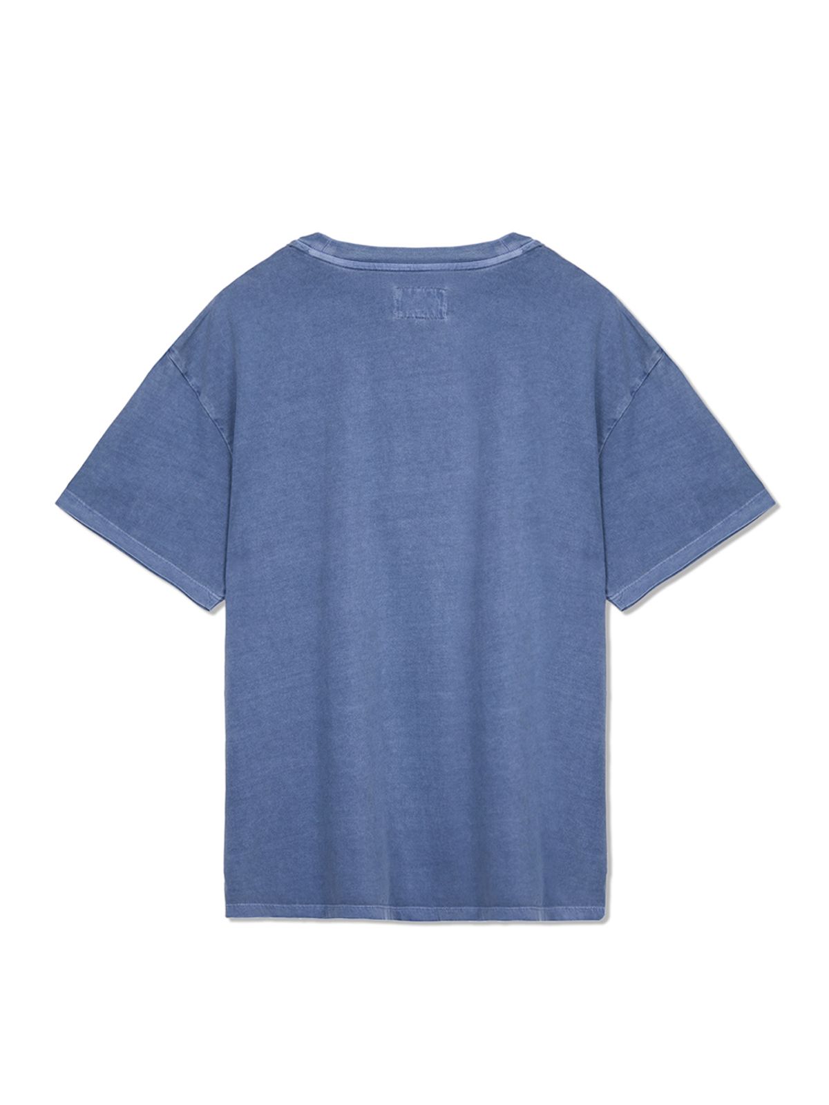 마뗑킴(MATIN KIM) PIGMENT LOGO TOP IN POWDER BLUE