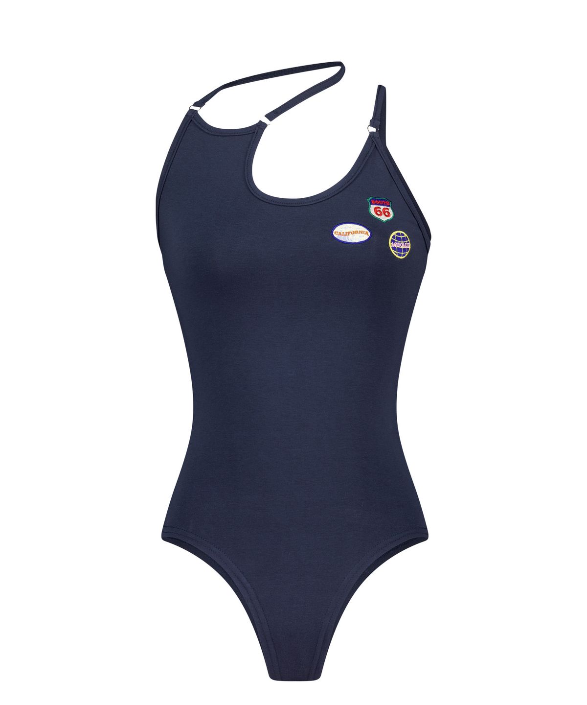 에즈이프 캘리(ASIF CALIE) EMBROIDERY STRAP BODY SUIT DARK NAVY