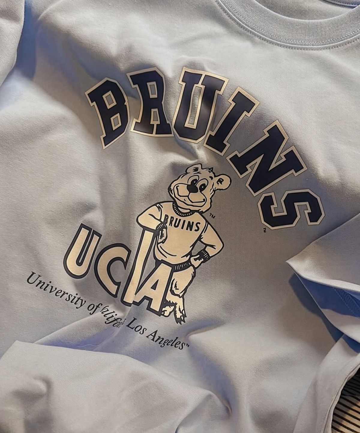 유씨엘에이(UCLA) 남녀공용 러닝 조 반팔 티셔츠[SKY BLUE](UC4STA2)