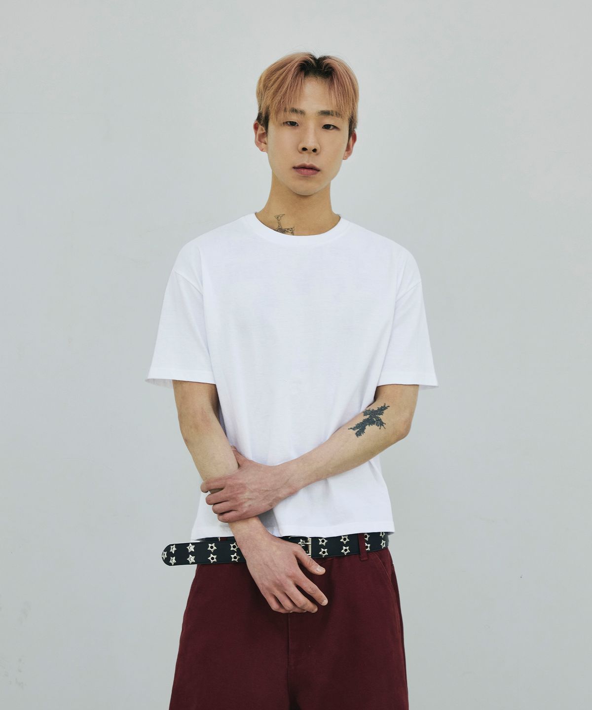 스켈리웩(SCALLYWAG) SHOOTING STAR 크롭 티셔츠[화이트]