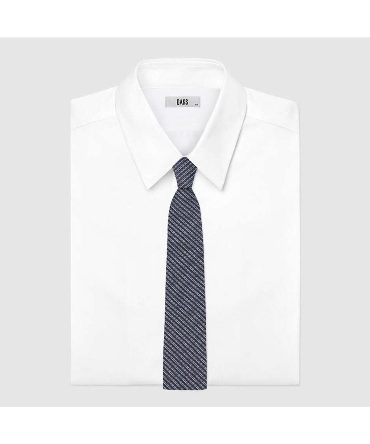 닥스셔츠(DAKS SHIRTS) 실크혼방 마이크로 스퀘어 올오버 넥타이 네이비_DMG1ACF1283N1