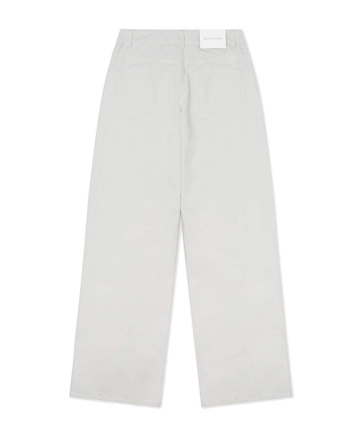 데케트 우먼(DECET WOMEN) [린넨라이크]Linen Like Wide Jeans DCWPT028IVORY