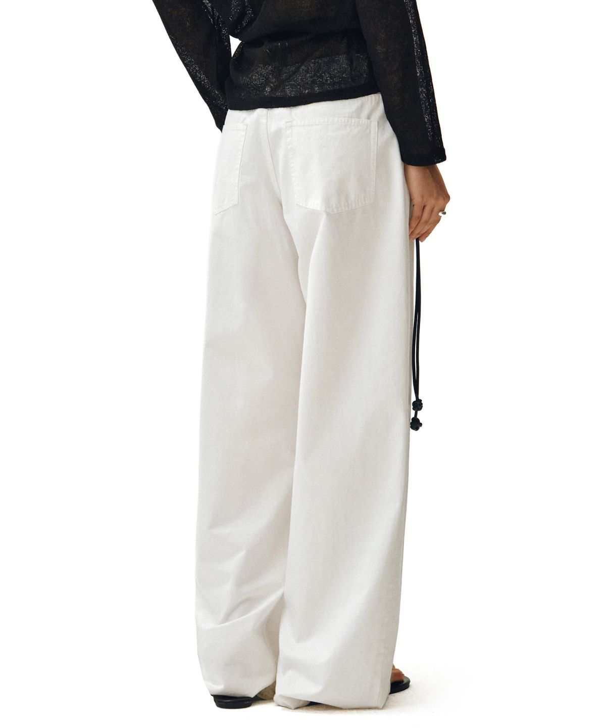 데케트 우먼(DECET WOMEN) [린넨라이크]Linen Like Wide Jeans DCWPT028IVORY
