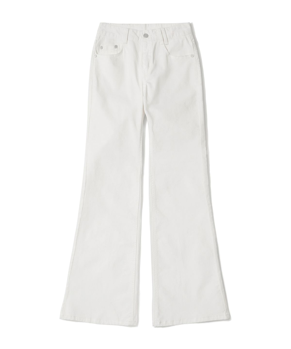 데케트 우먼(DECET WOMEN) [린넨라이크]Linen Like Semi Flared Jeans DCWPT027IVORY