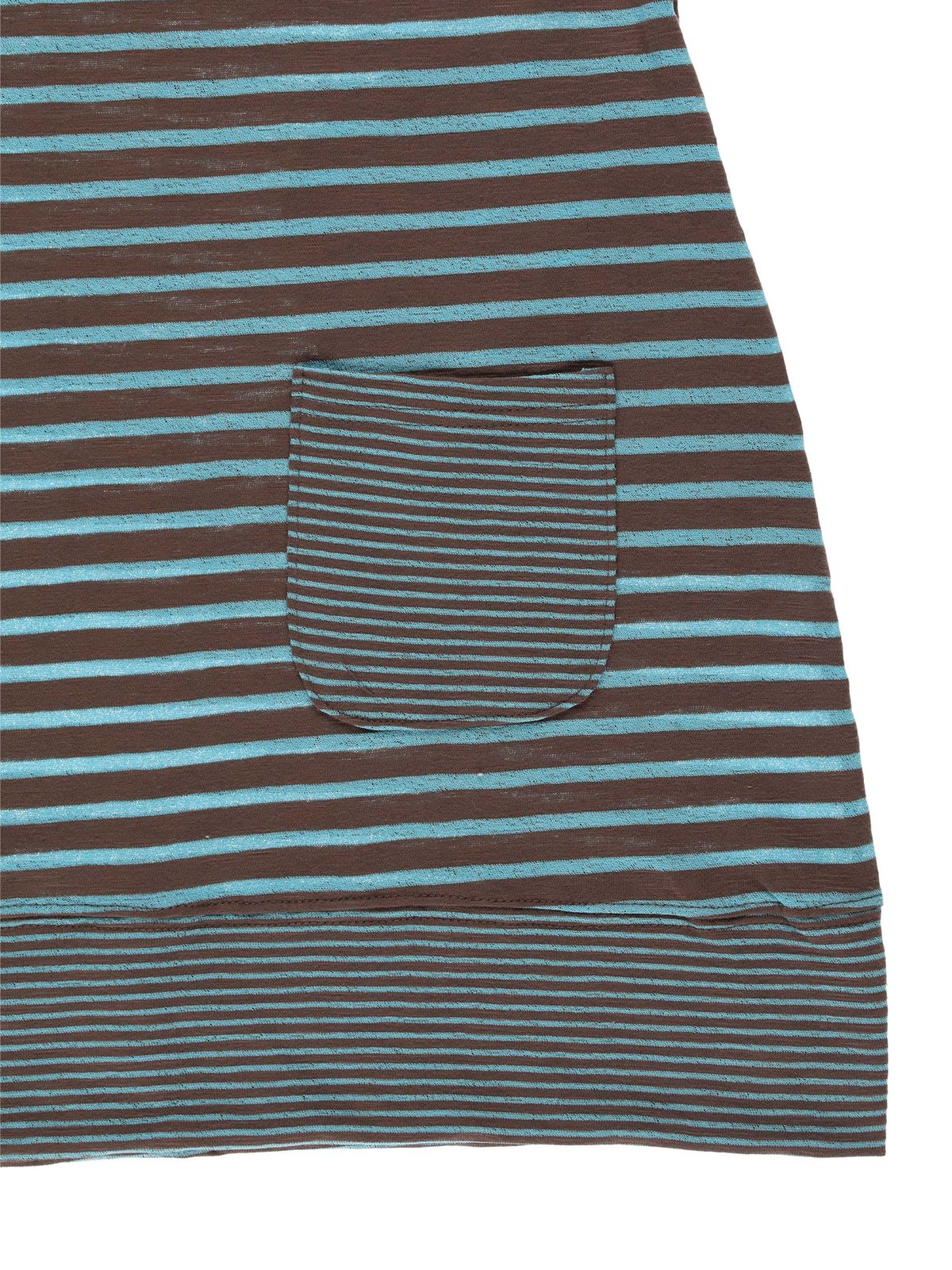 온스카(ONSKA) STRIPE HOODIE DRESS (BLUE MUD)