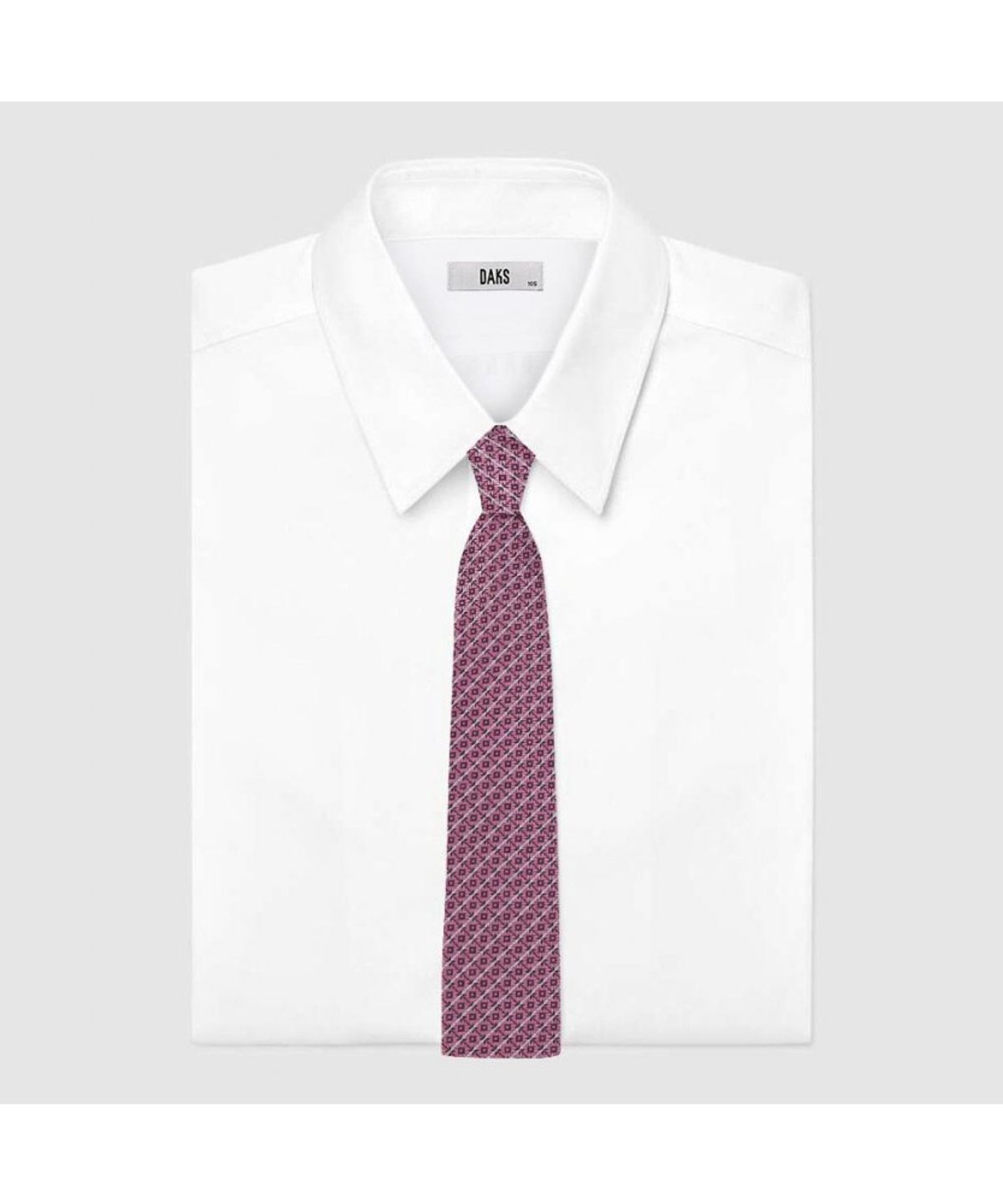 닥스셔츠(DAKS SHIRTS) 실크100 유러피언 패턴 올오버 넥타이 핑크_DMG1ACF1303P1