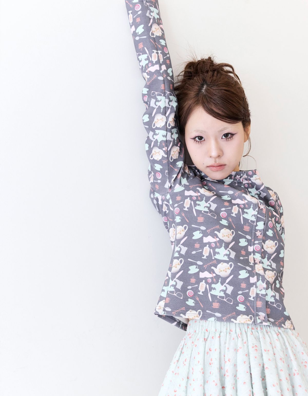 혼쿄(HONKYO) Tea Party Pattern Cardigan