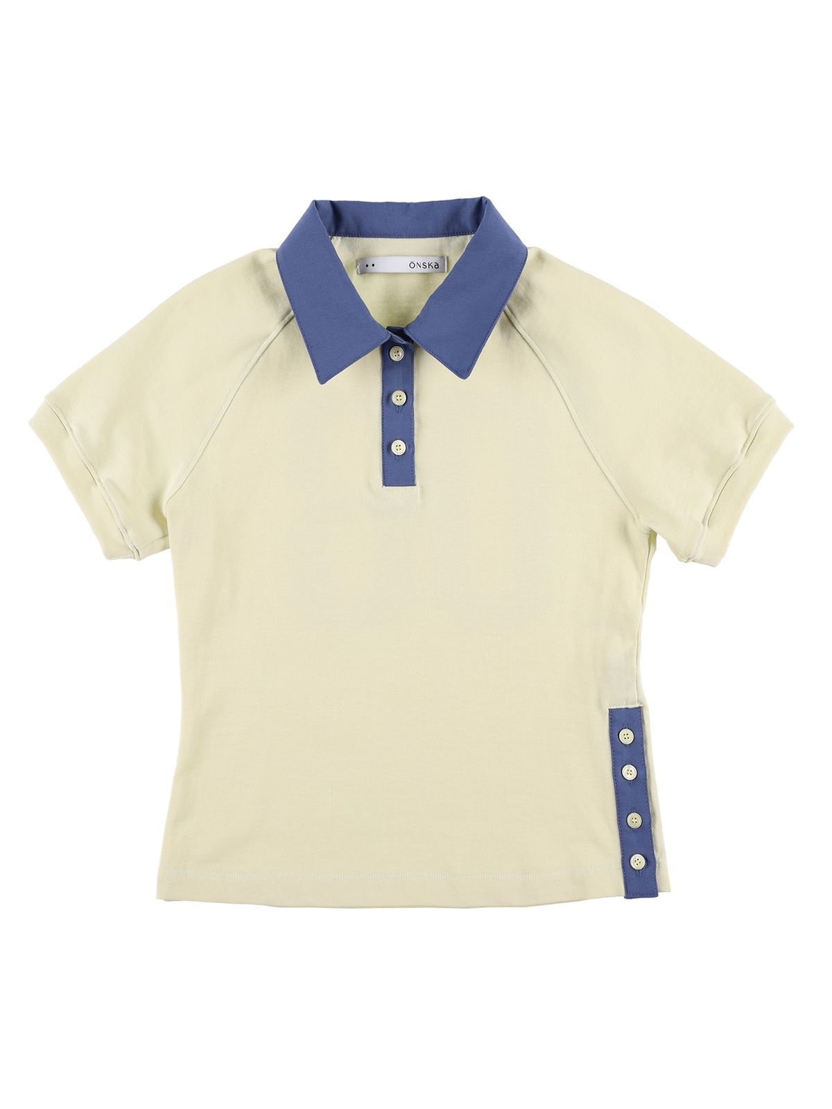 온스카(ONSKA) BUTTON POLO T (YELLOW)