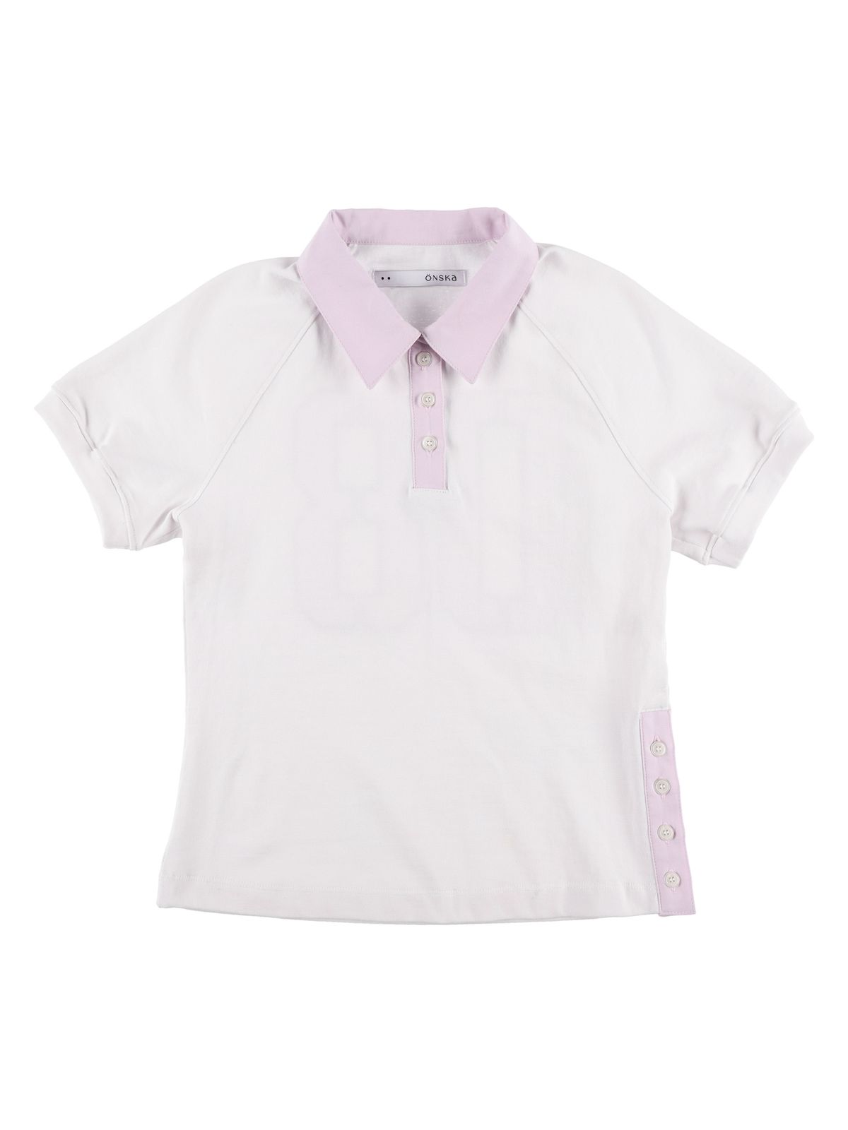 온스카(ONSKA) BUTTON POLO T (WHITE)
