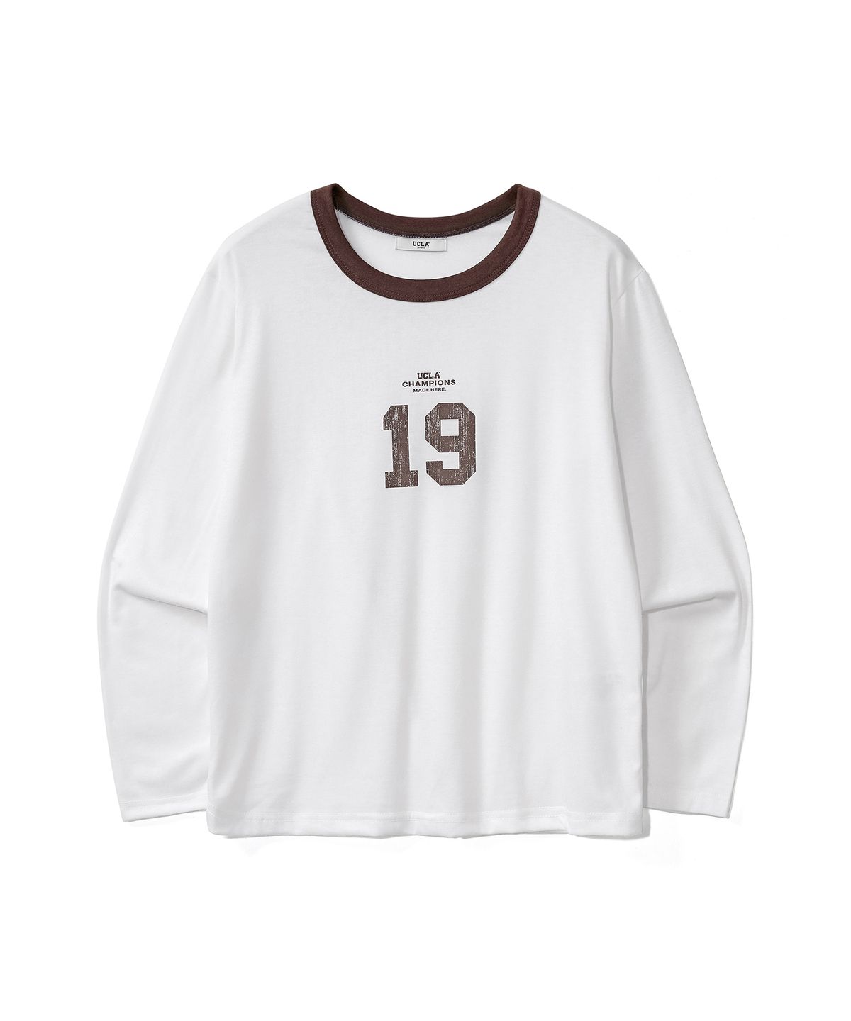 유씨엘에이(UCLA) 여성 19NUMBER UCLA 긴팔 티셔츠[IVORY](UC3LTC1)