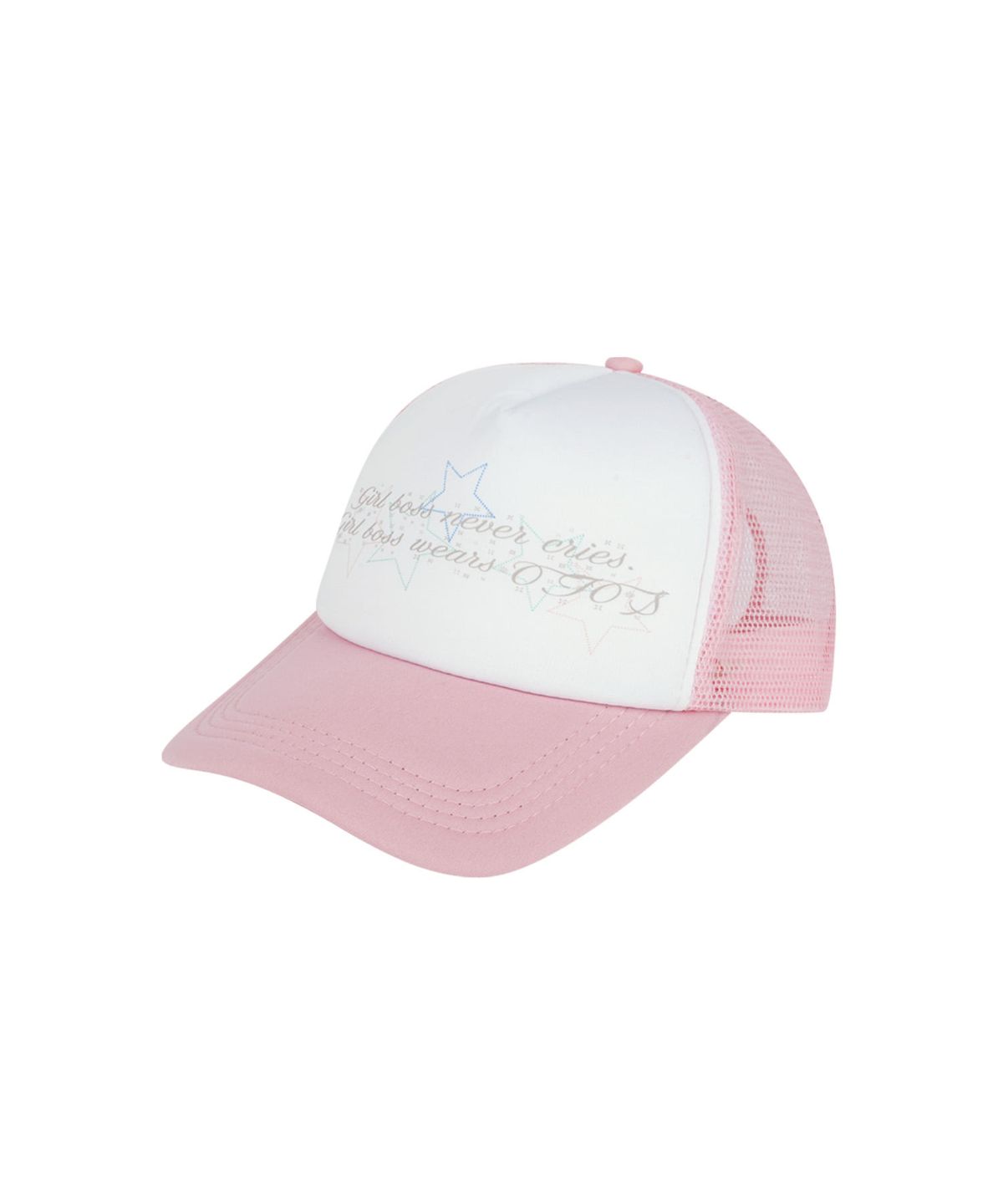 오호스(OJOS) Girlboss Trucker Cap / Pink