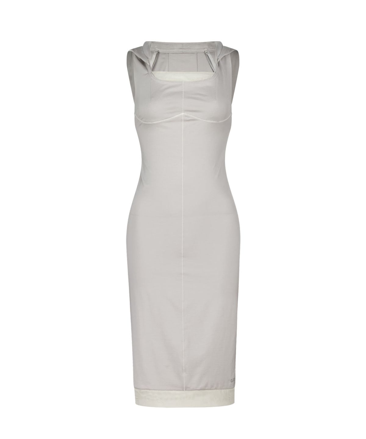 오호스(OJOS) Flatseam Halter Midi Dress / Grey