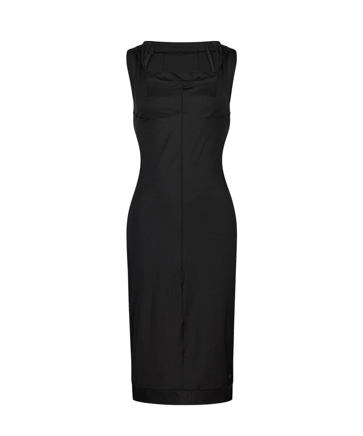 오호스(OJOS) Flatseam Halter Midi Dress / Black