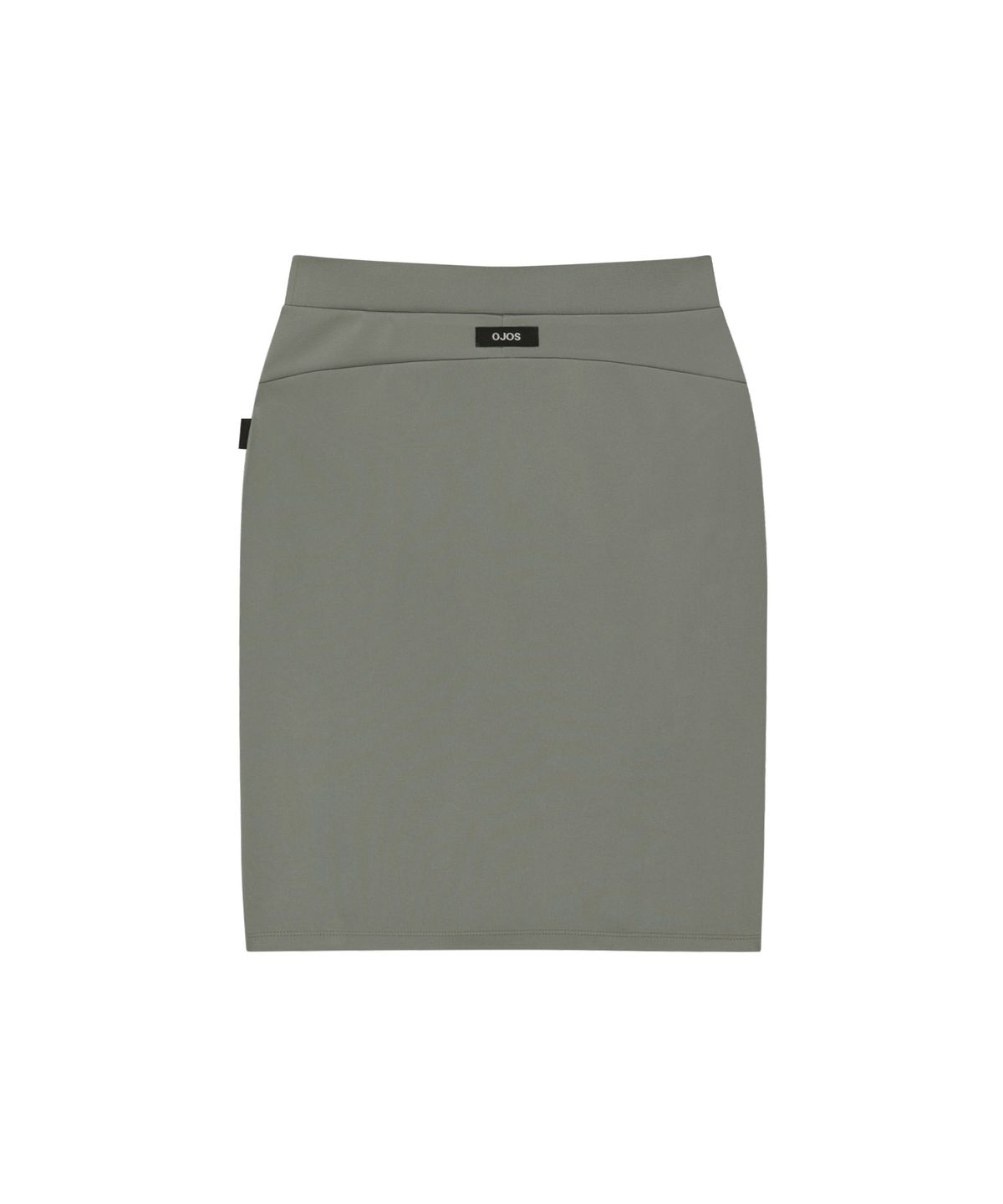 오호스(OJOS) Button Slit Track Skirt / Khaki