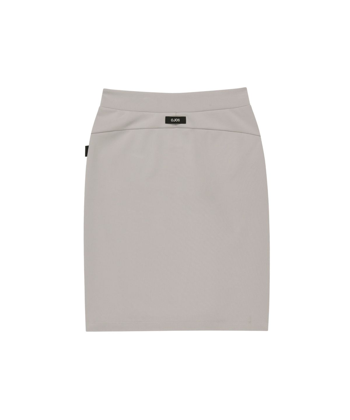 오호스(OJOS) Button Slit Track Skirt / Grey