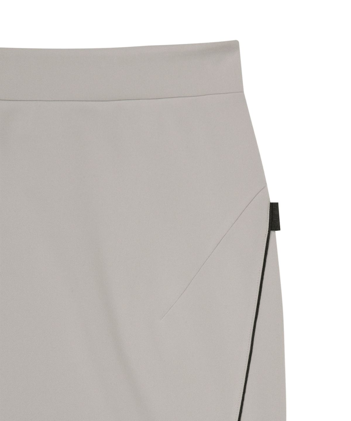 오호스(OJOS) Button Slit Track Skirt / Grey