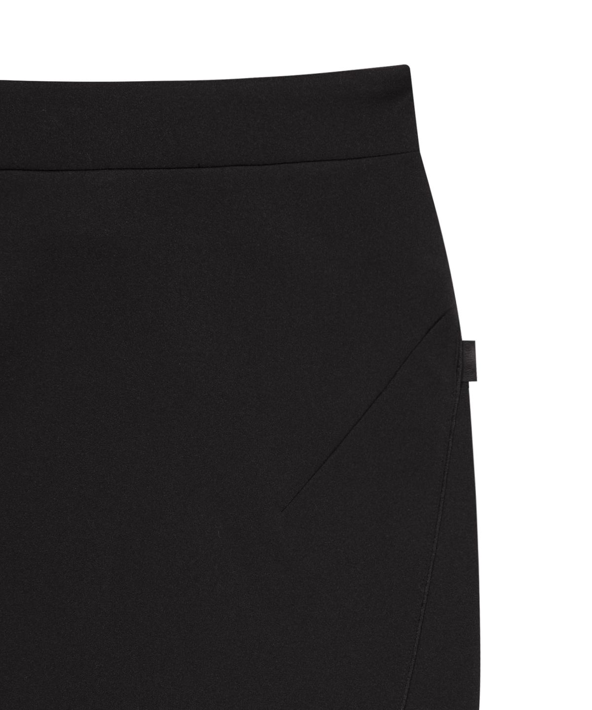 오호스(OJOS) Button Slit Track Skirt / Black