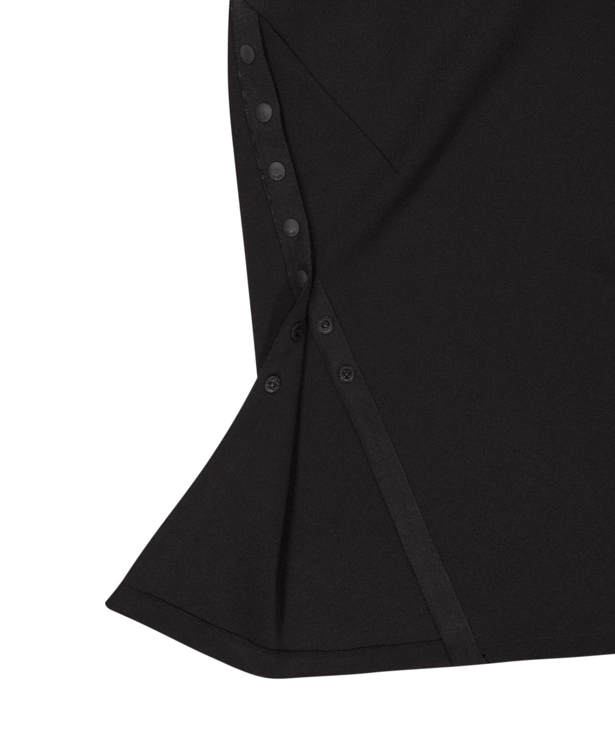 오호스(OJOS) Button Slit Track Skirt / Black