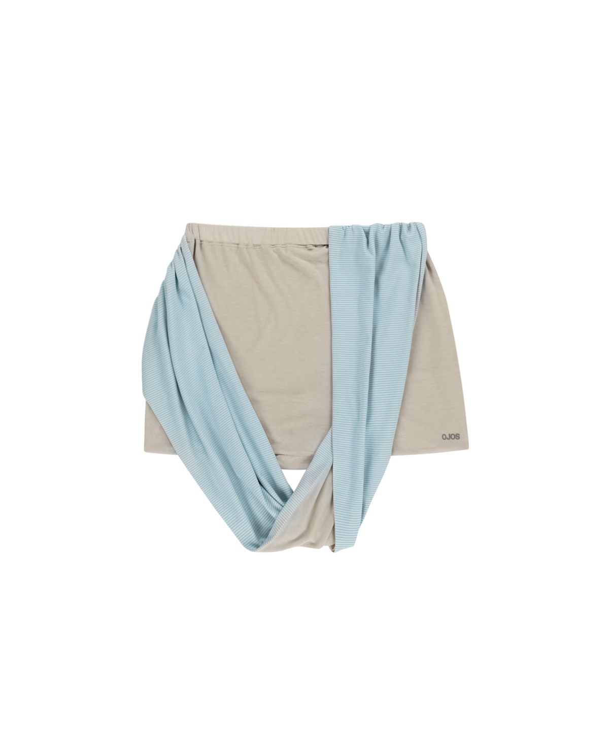오호스(OJOS) Draped Pumpkin Shorts / Oatmeal