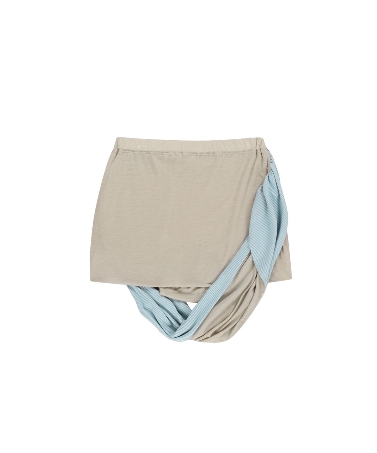 오호스(OJOS) Draped Pumpkin Shorts / Oatmeal