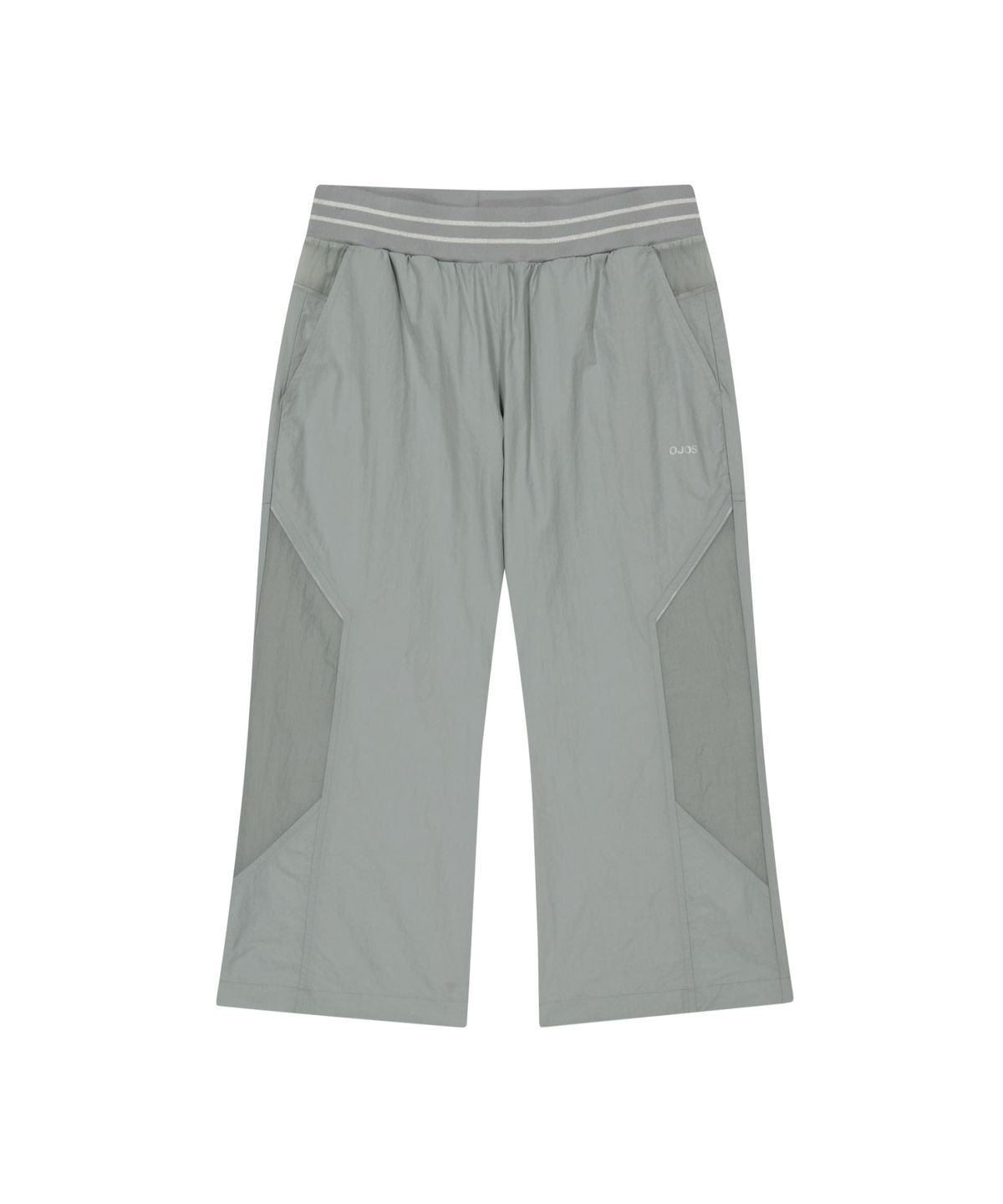 오호스(OJOS) Nylon Banding Capri pants / Grey