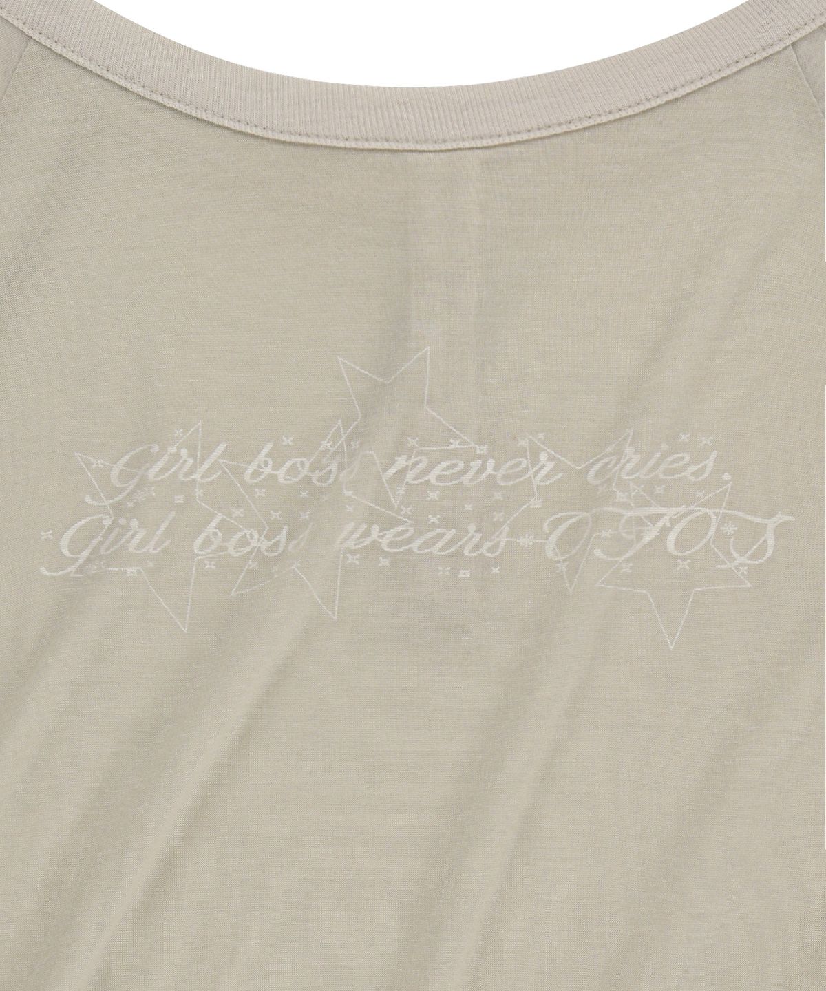 오호스(OJOS) Henley Raglan Long Sleeve / Oatmeal
