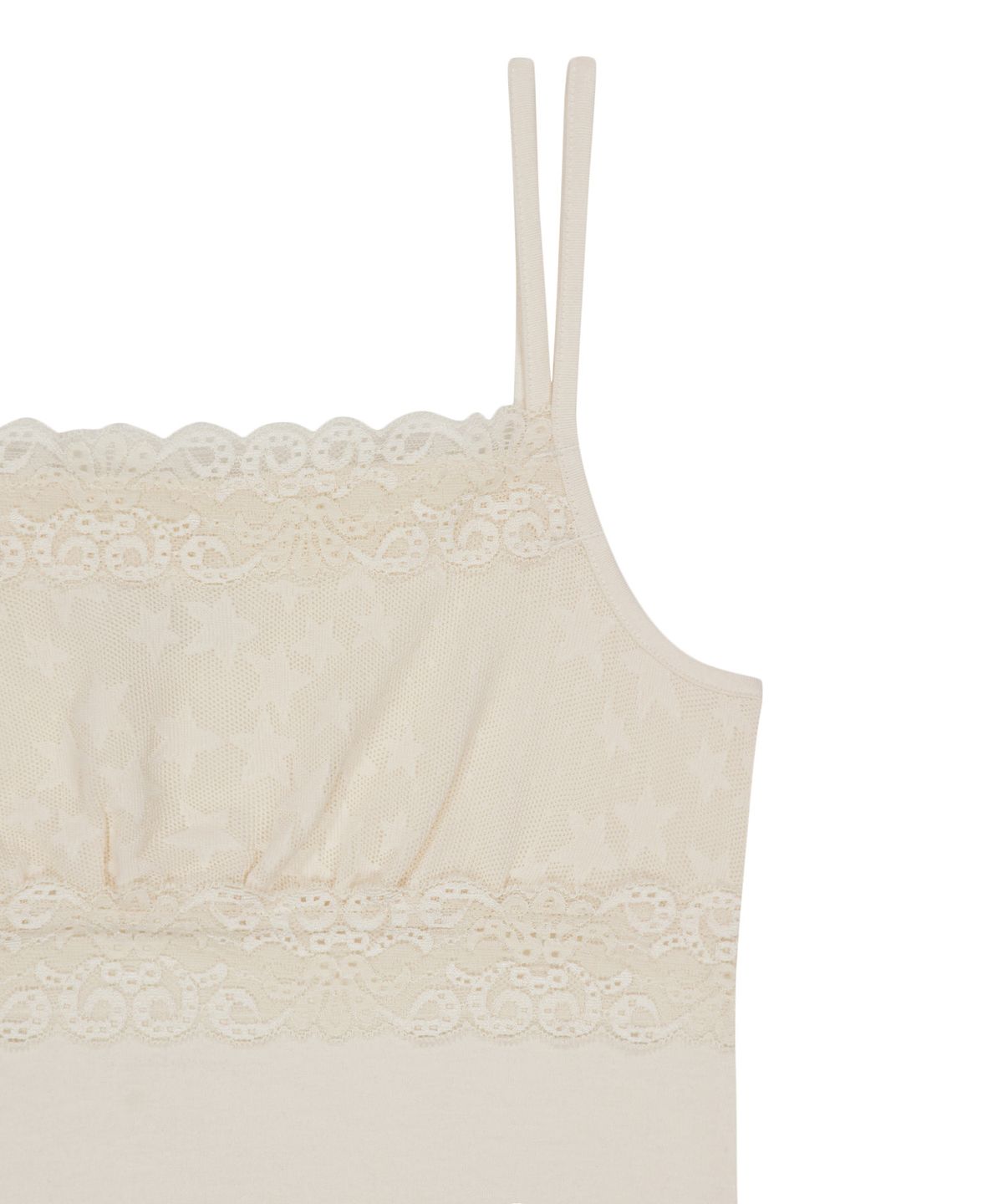 오호스(OJOS) Double Strap Lace Sleevless / Yellow