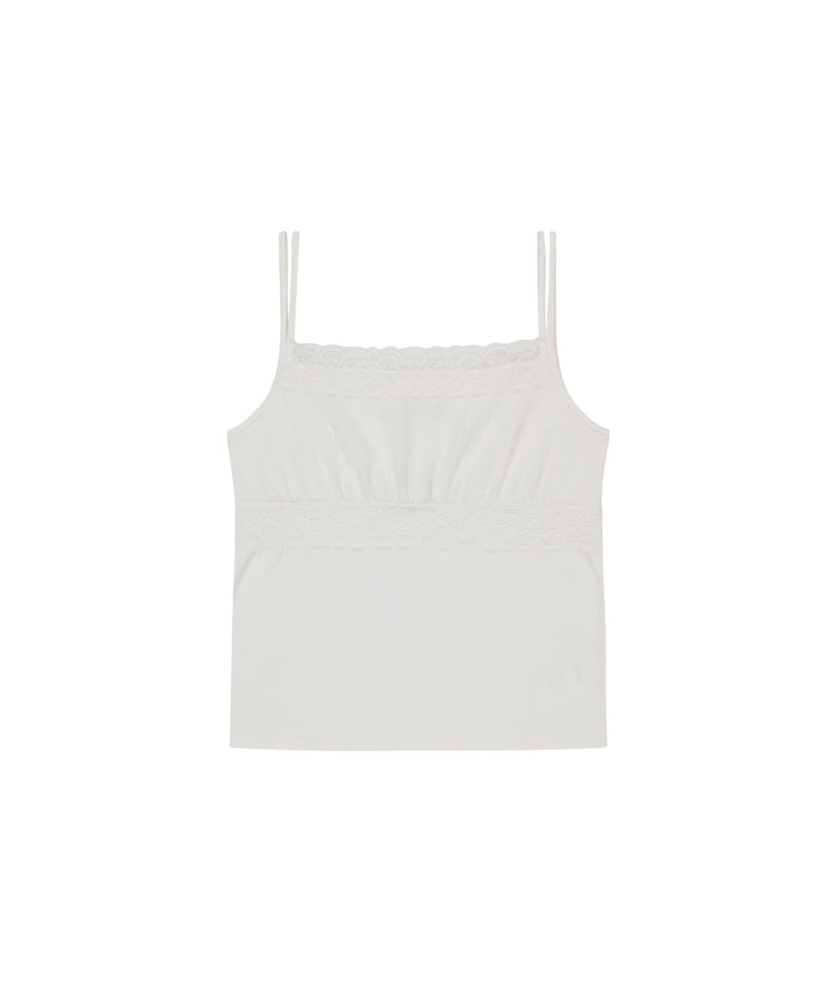 오호스(OJOS) Double Strap Lace Sleevless / Off White