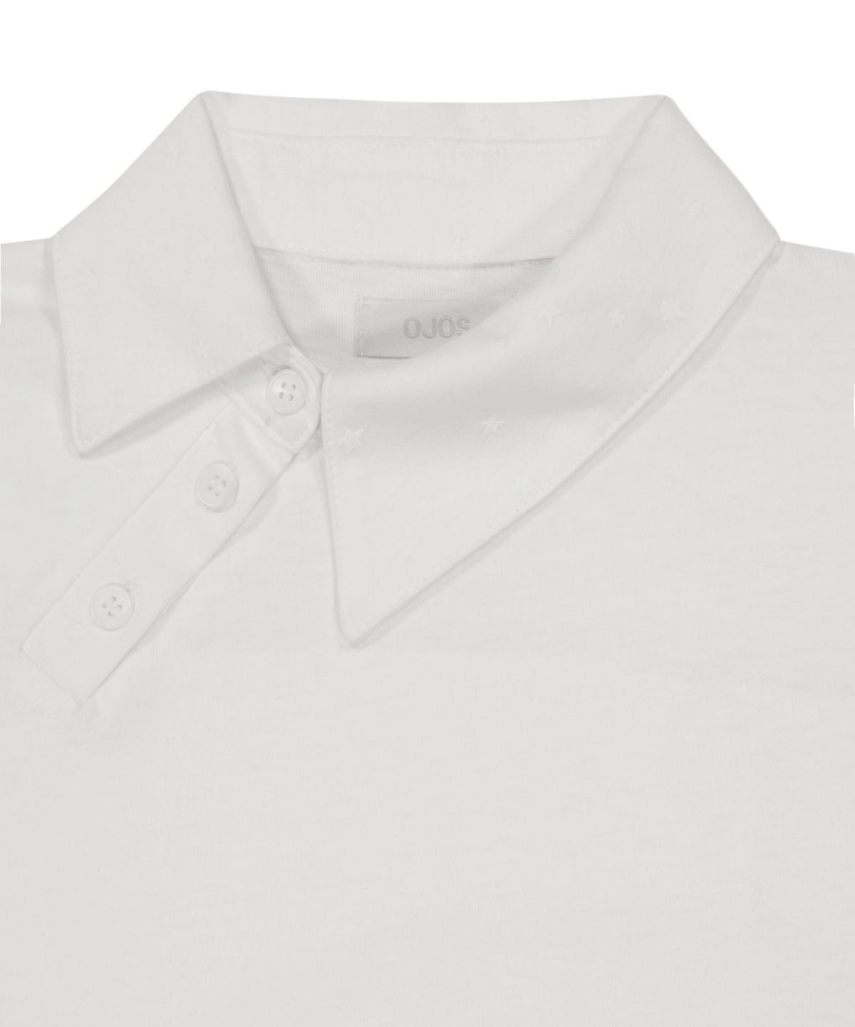 오호스(OJOS) Curved Cut Collar Tank / White