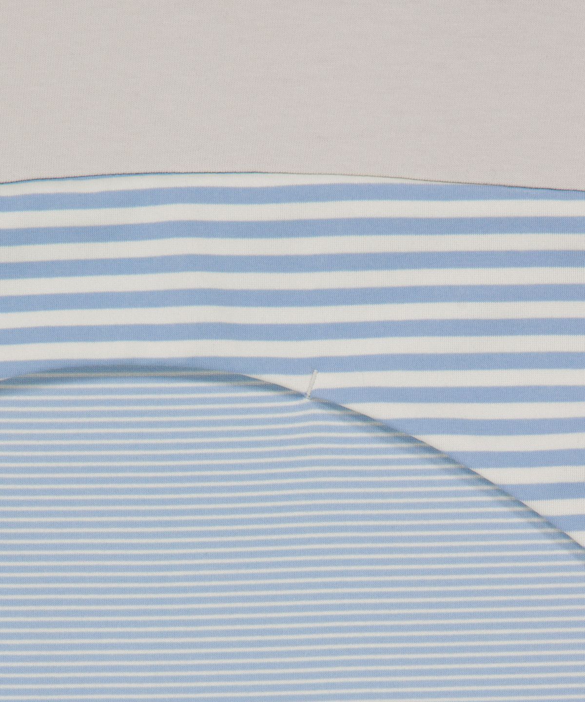 오호스(OJOS) Curved Cut Collar Tank / Light Blue