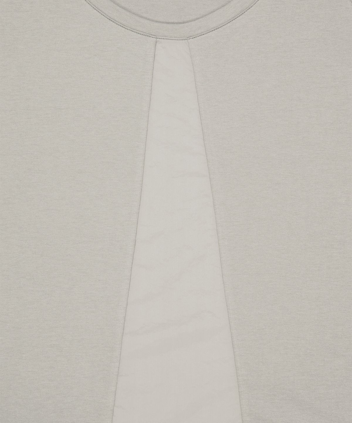 오호스(OJOS) Sheer Panel Flare Tee / Oatmeal
