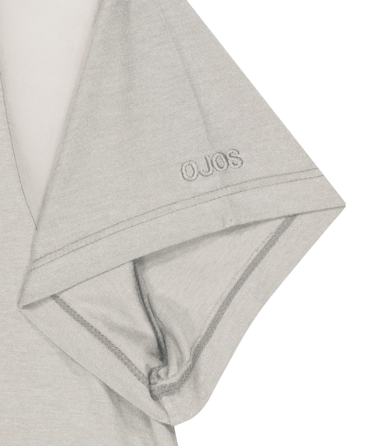 오호스(OJOS) Sheer Panel Flare Tee / Oatmeal