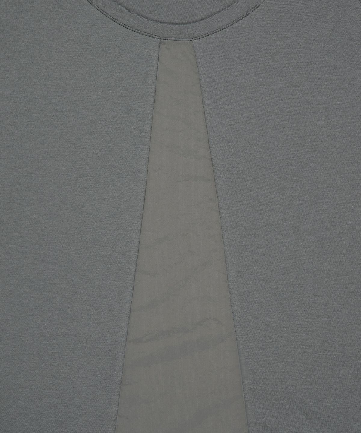 오호스(OJOS) Sheer Panel Flare Tee / Grey
