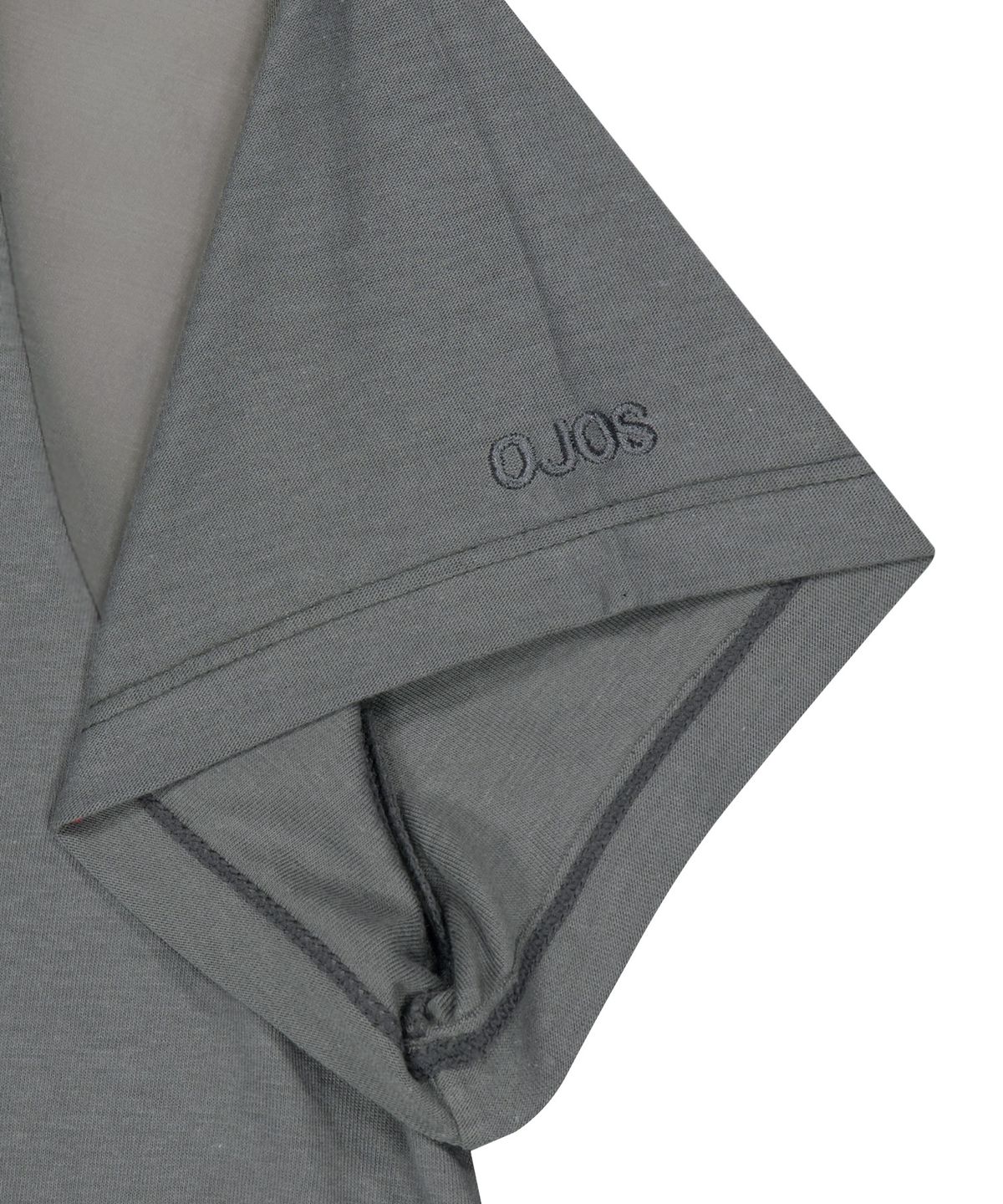 오호스(OJOS) Sheer Panel Flare Tee / Grey