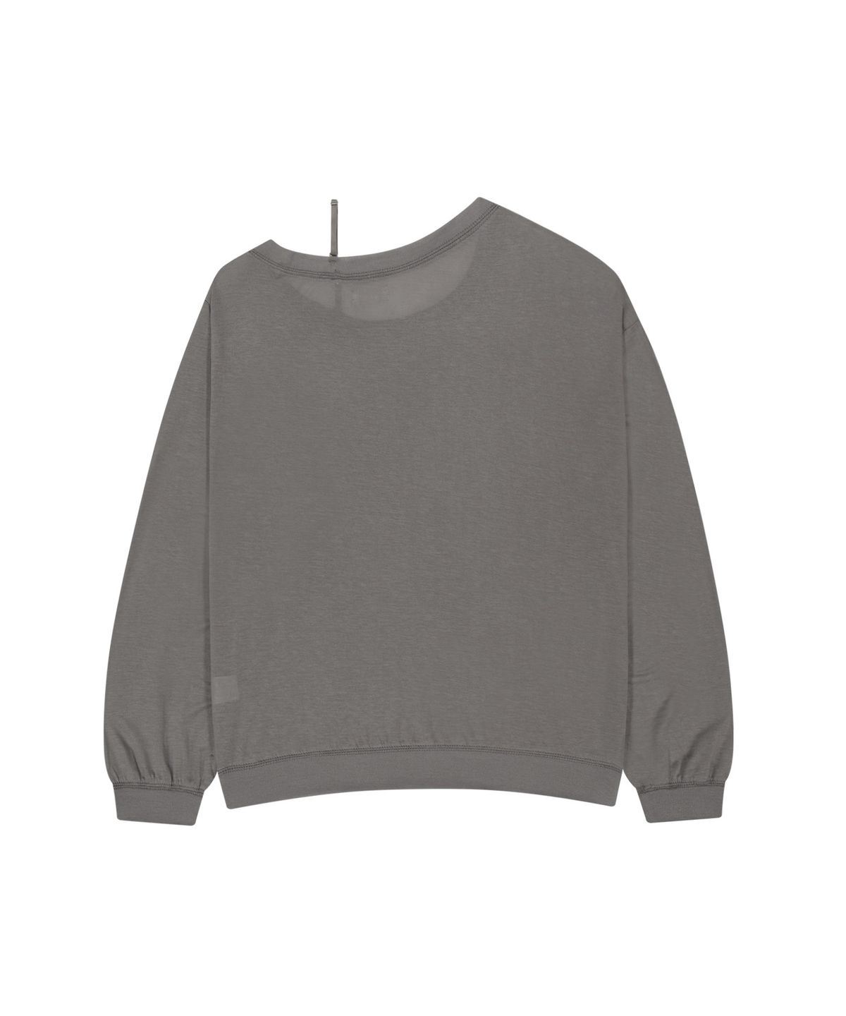 오호스(OJOS) One-Shoulder Oversized Sweatshirt / Charcoal