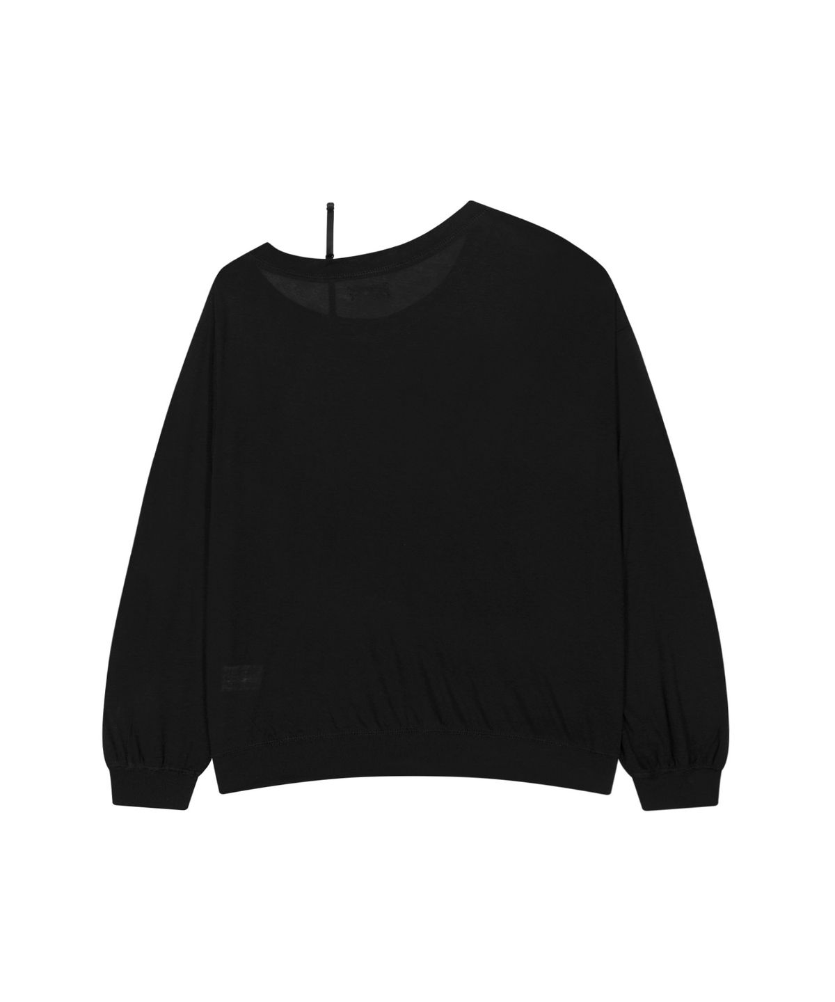 오호스(OJOS) One-Shoulder Oversized Sweatshirt / Black