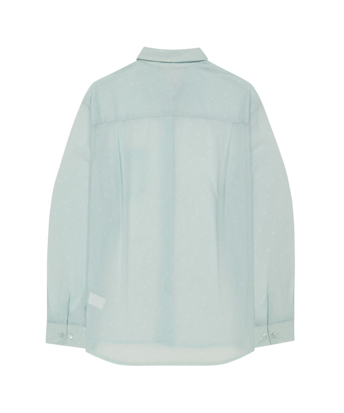 오호스(OJOS) Graphic Sheer Shirts / Mint