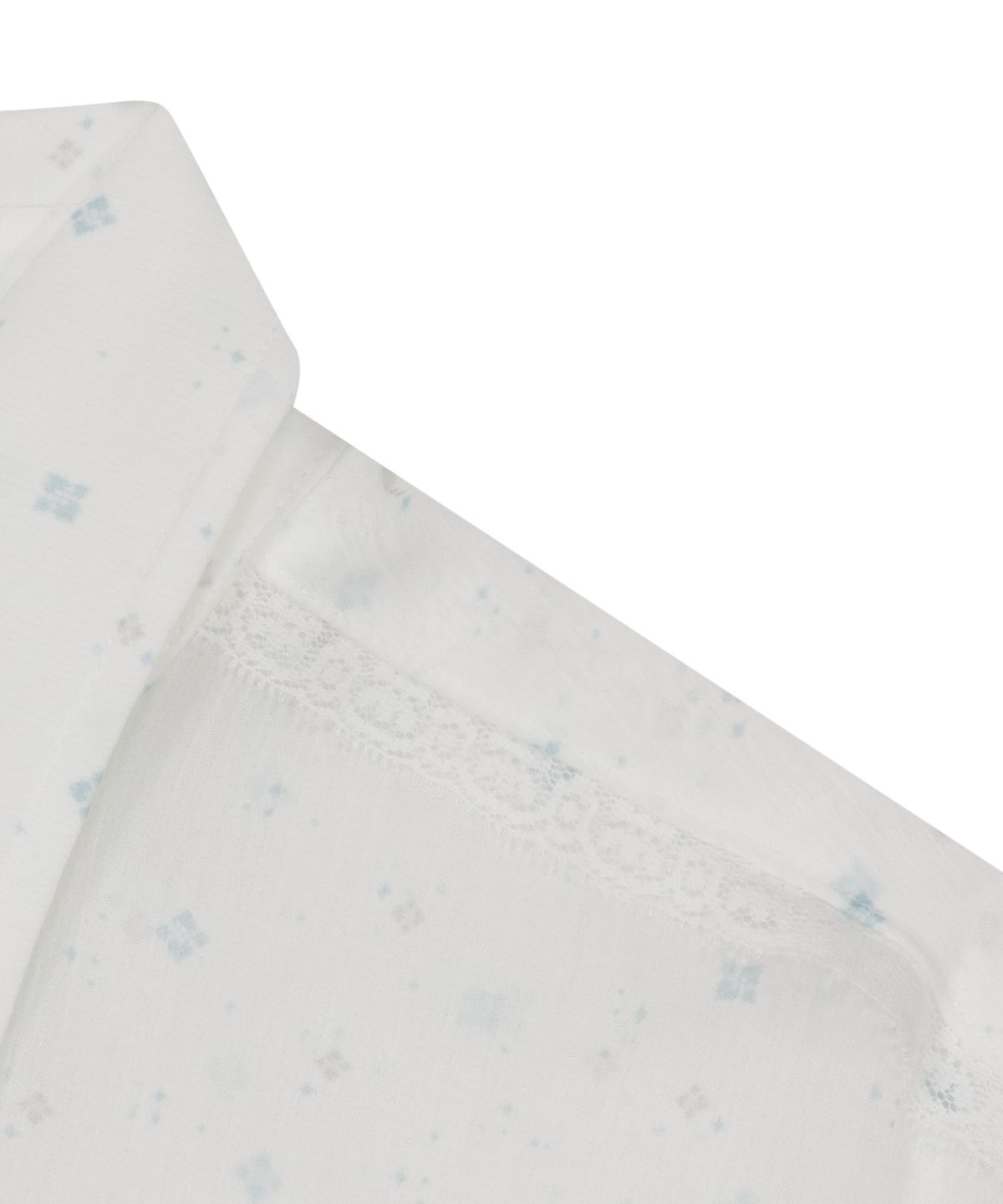 오호스(OJOS) Graphic Sheer Shirts / White