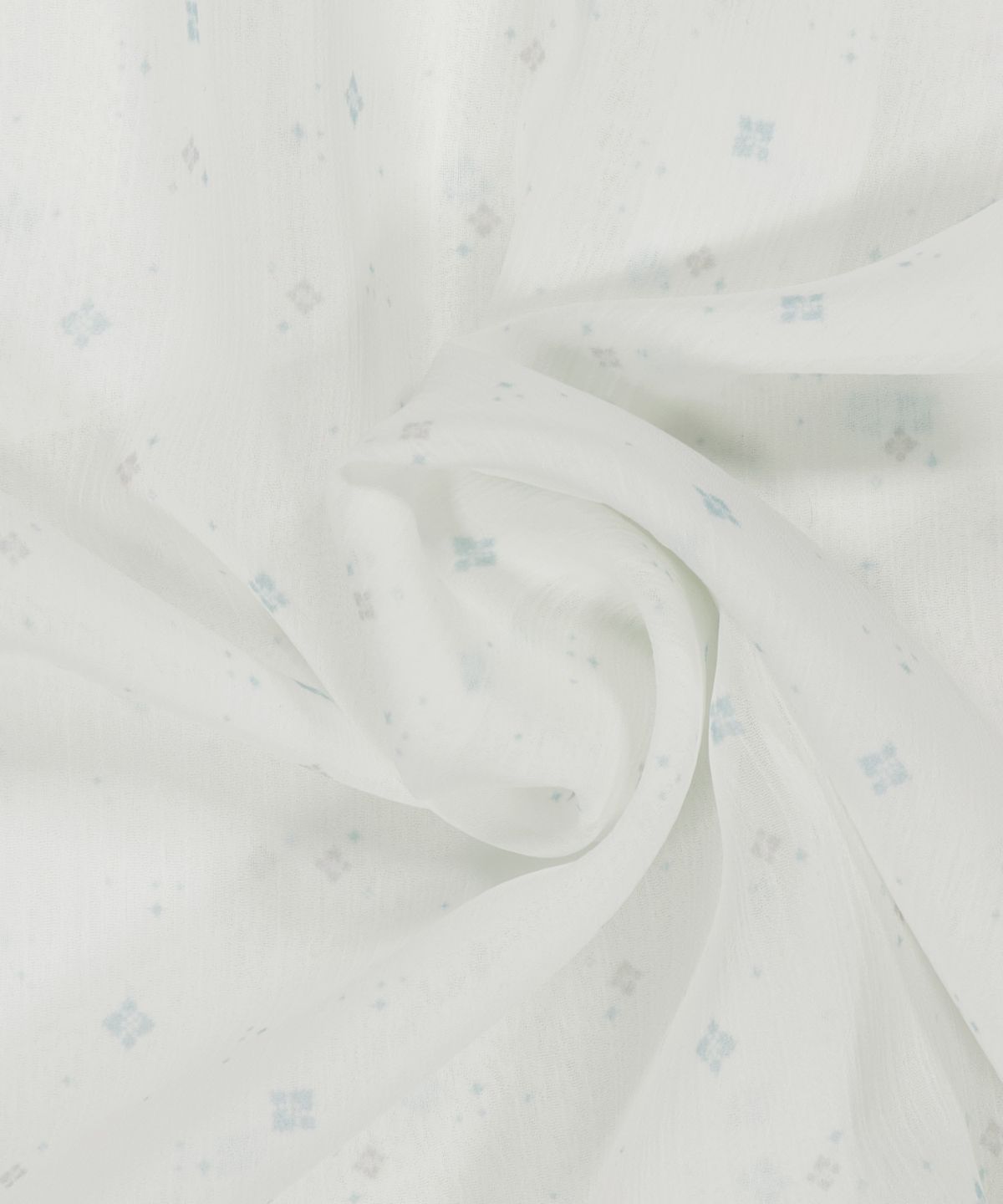 오호스(OJOS) Graphic Sheer Shirts / White