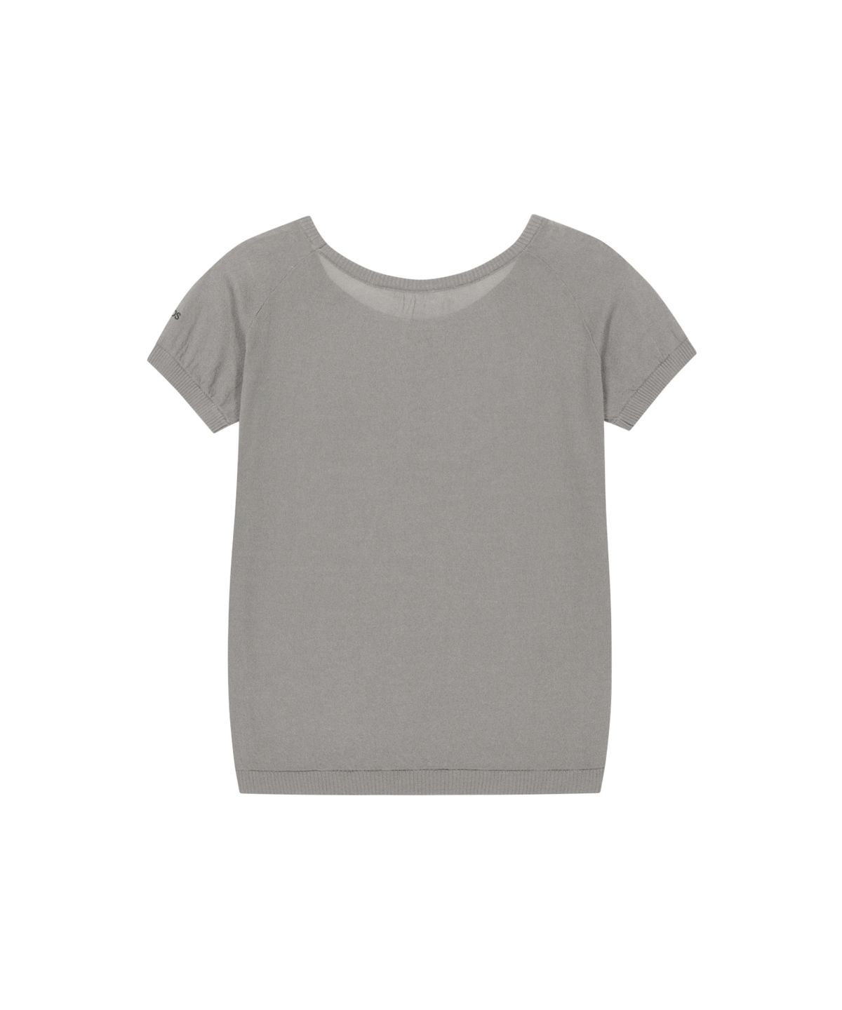 오호스(OJOS) Rayon Sheer Knit Top / Grey